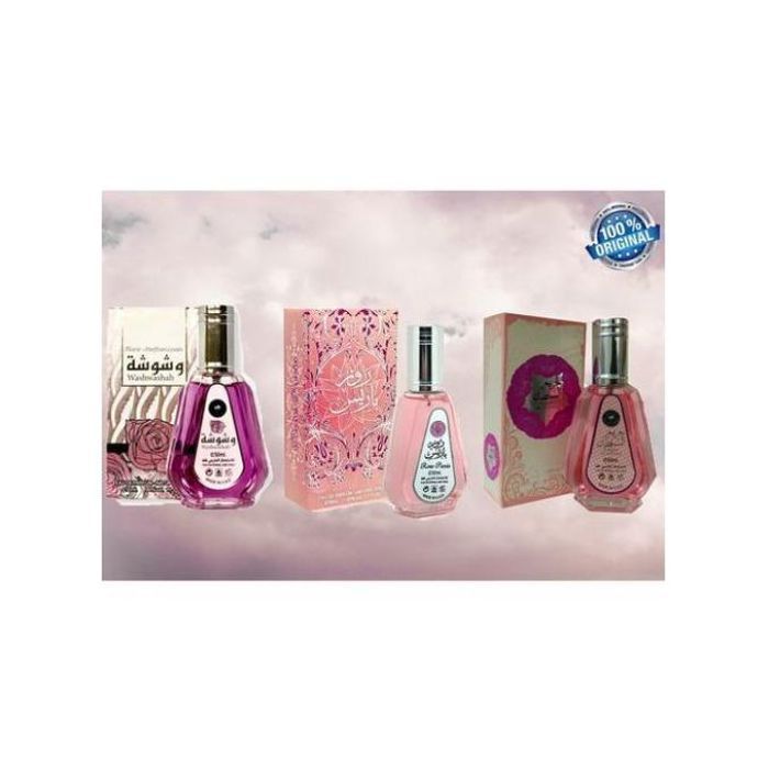 Pack des trois meilleurs parfums Rose Paris +Hareem Al Sultan+ WASHWASHAH