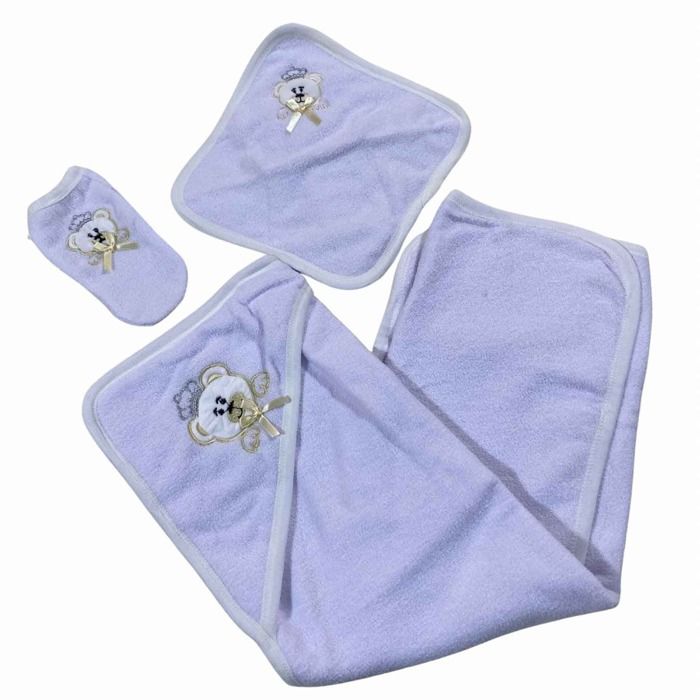 Cape de Bain  Bébé 3 pièces en pure fibre de Bambou - Douceur et Confort Absolus !