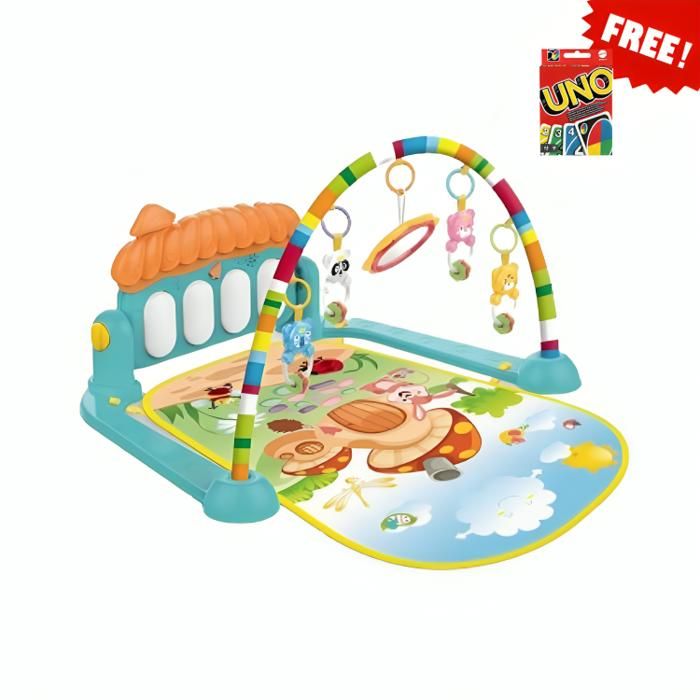 Matelas de fitness pour bébé avec jouets + Jeu de Carte Uno Gratuit