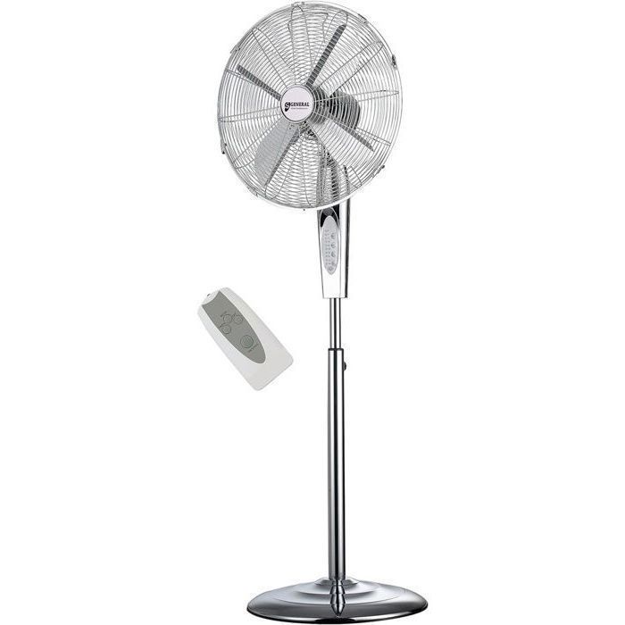 Ventilateur sur pied vintage GENERAL 16" Télécommande