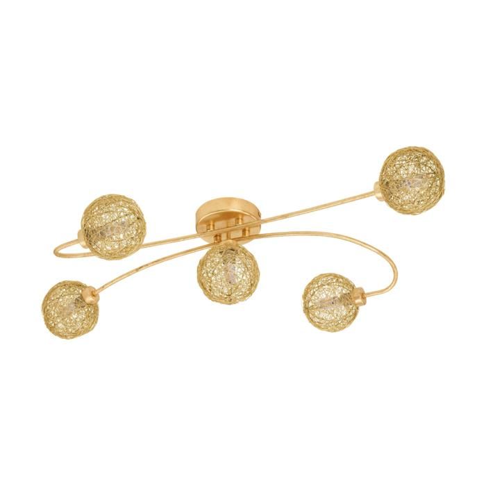 Plafonnier - EGLO - CARIS 1 - Acier - Or - Contemporain - Design