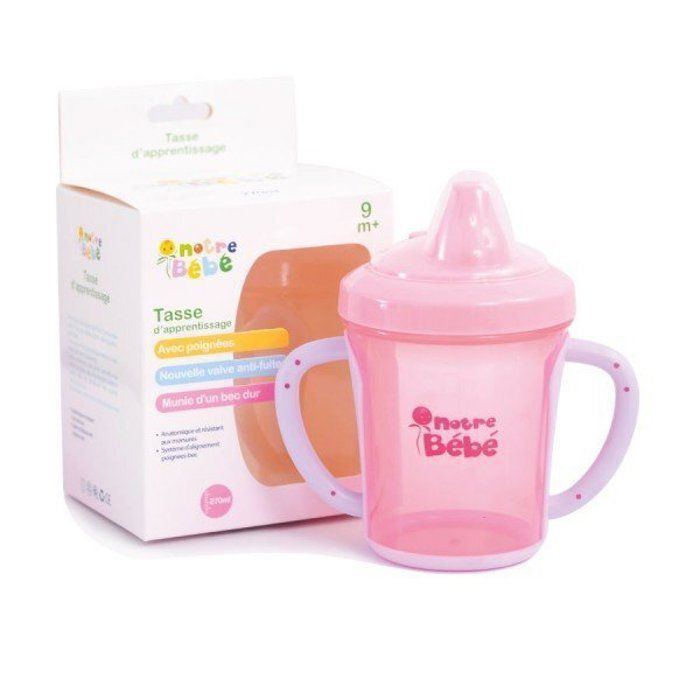 NOTRE BÉBÉ Tasse D'apprentissage - Semi-Bec - 270ml - Couleur Aléatoire