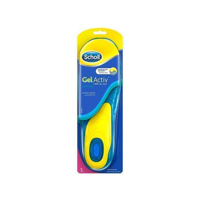 Semelles de chaussure - Scholl - Gel Activ Everyday - Confort maximal - Amortissement - Anti-odeurs