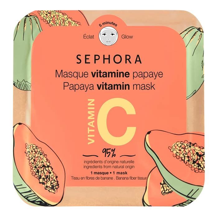 Masque Visage - SEPHORA - Masque Tissu - Vitamine C - Vitamine E - Anti-pollution