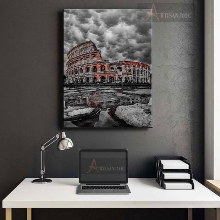 Tableau décoratif artistique en toile de haute qualité  - L40 × H60 cm