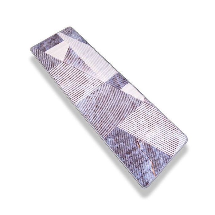Tapis de cuisine - A3 HOME - 57x180 cm - Digital - Gris - Antidérapant et lavable en machine