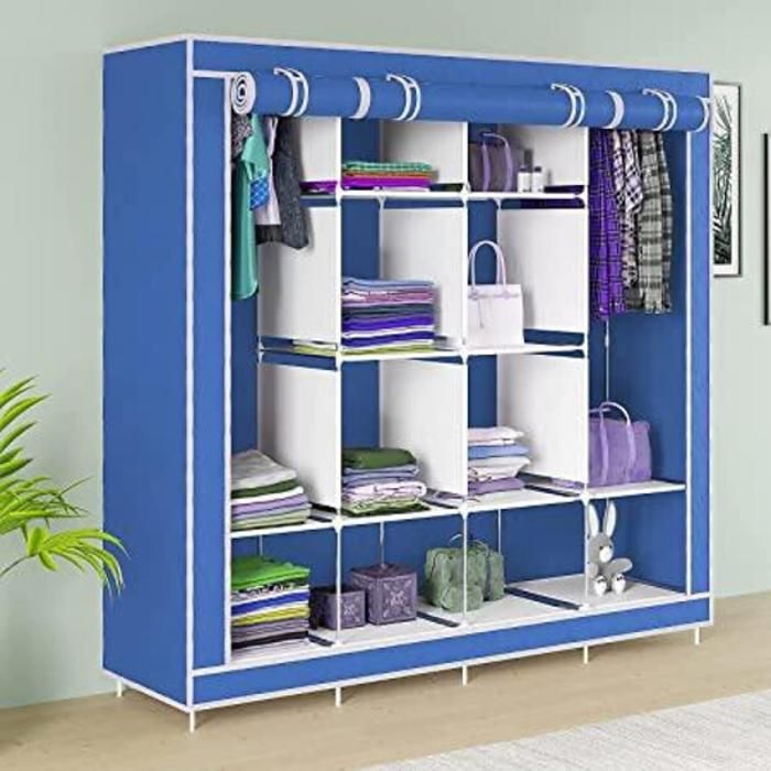 JOLIE ARMOIRE 4 Portes Bleu