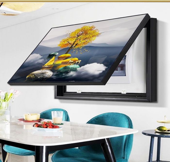 Tableau Peintures style décoration Couvercle Compteur Couvrir le boîte électrique Décor Boîte Électrique Cacher taille 50cm sur 40cm