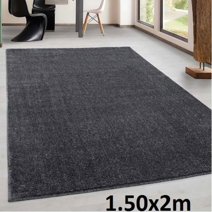 Tapis salon salle à manger  chambre à coucher ras poile 1.50m* 2m