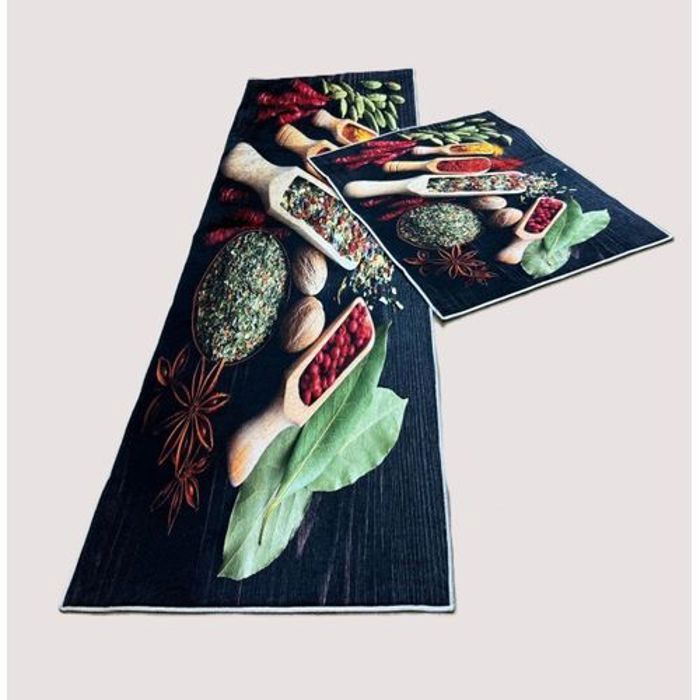 Tapis anti tache Cuisine 2Pcs