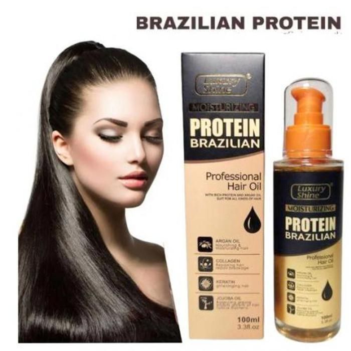 Serum protein brazilian professionnel hair oil 100ml a base argan jojoba keratin