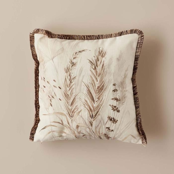 Coussin - Pampas - 43 x 43 cm - Beige - Synthétique - Intérieur
