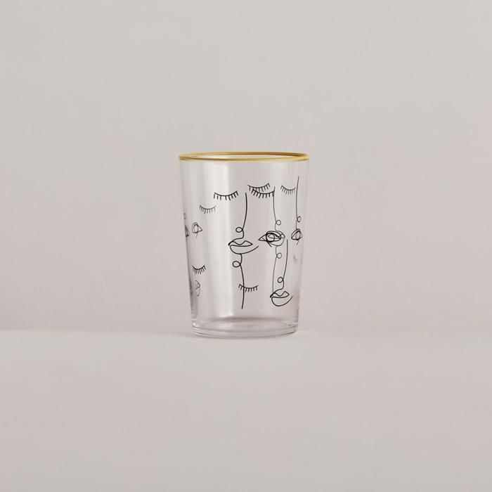 Verre à Boisson avec Motif (100% Verre)
