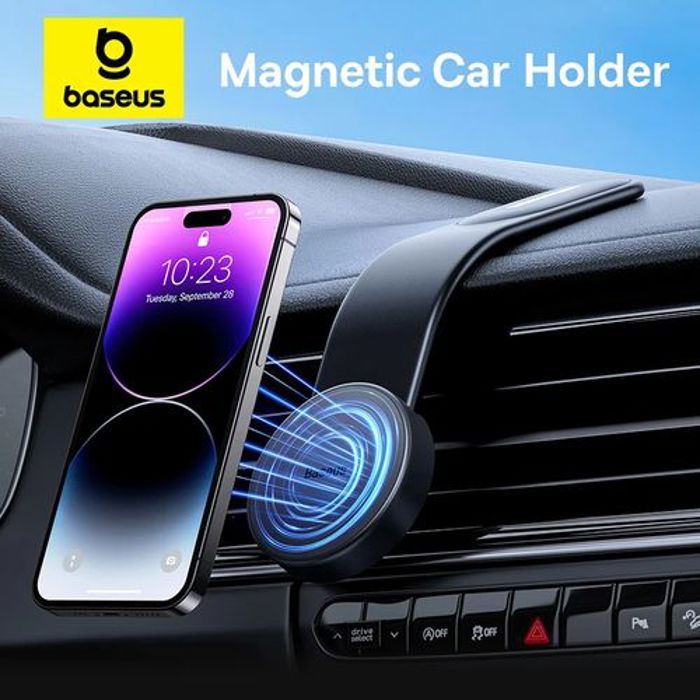 Baseus C02 Support magnétique pliable pour téléphone Fixation voiture