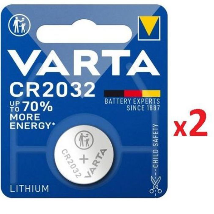 VARTA 2 x Piles CR2032 3V Batterie, Pile Bouton au Lithium 3 volts, Blister 1 unité