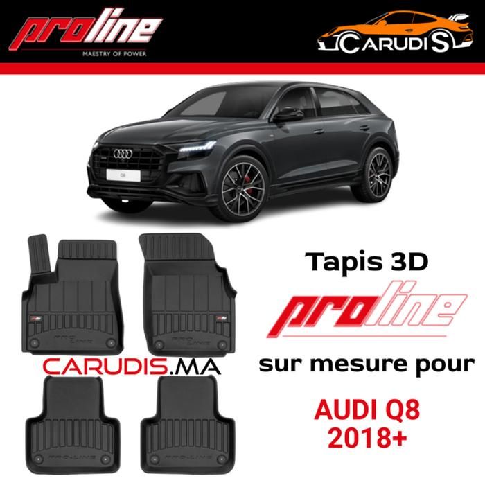 ProLine Tapis 3D de luxe Audi Q8 sur mesure exacte sans odeur imperméable antidérapant