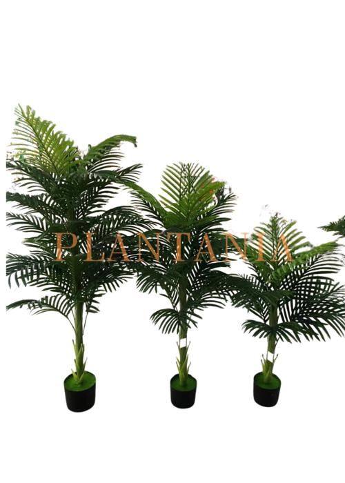 Plante Artificielle - PLANTANIA - Palmier 110 cm - 12 Palmes - Sans Pot - Entretien Facile