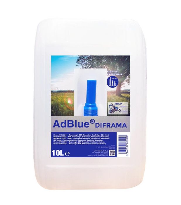 DIFRAMA AdBlue 10L avec bec verseur flexible additif anti-pollution Euro 6