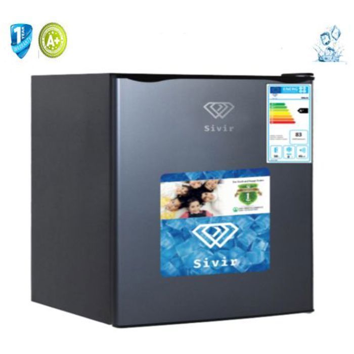 Sivir - Mini bar - 45L Dark Silver avec serrure A+