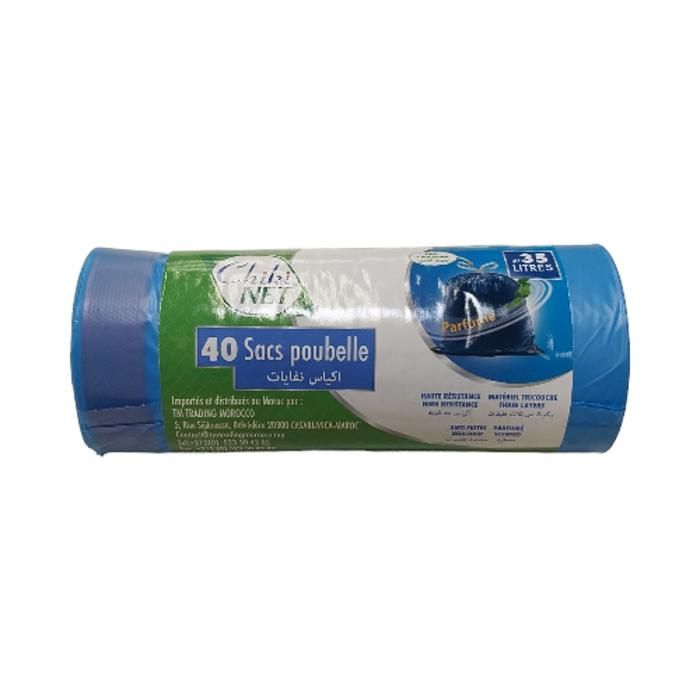 SAC POUBELLE PARFUME CHIKINET   35 L  40 UNITES