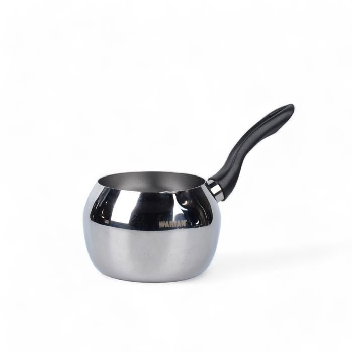CASSEROLE - HASHEVER - 800 ML - Inox - 14 cm - Compatible tous feux