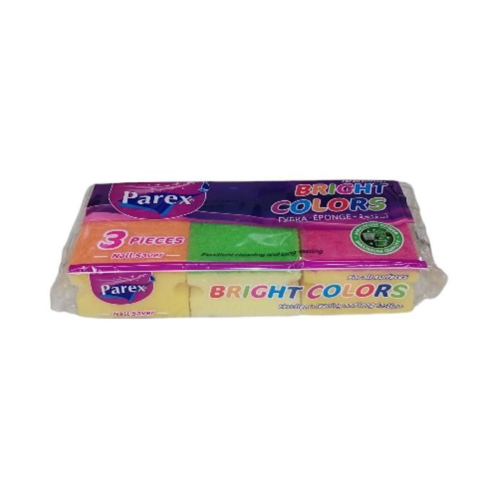PAREX  EPONGES GRATTANTES COULEURS VIVES