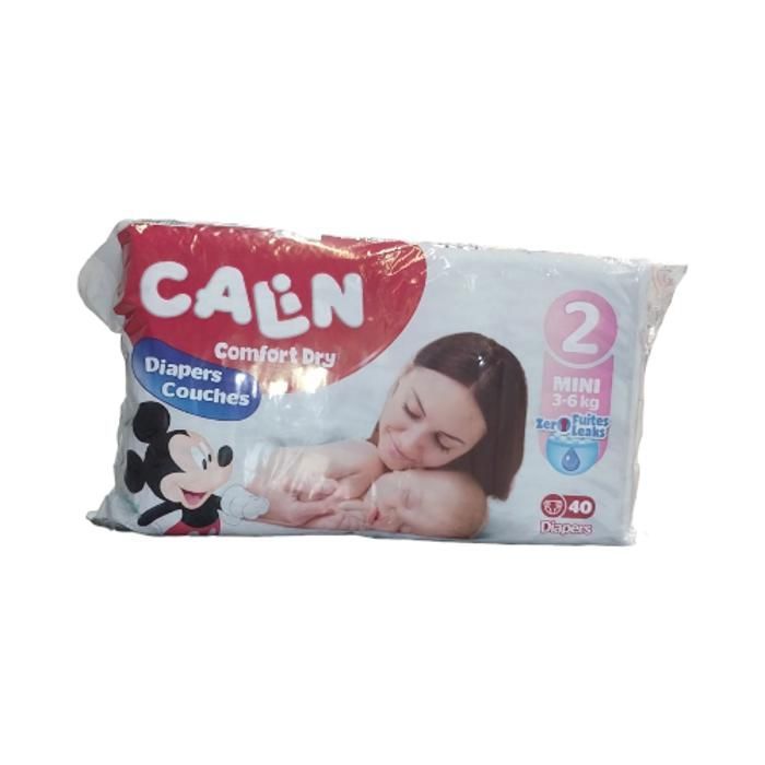 COUCHES BEBE CALIN PACK  MINI 40U 36 KGS
