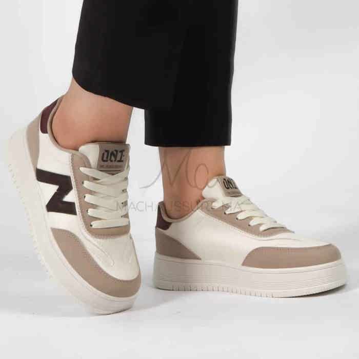 Calin – Baskets femmes en Grenat