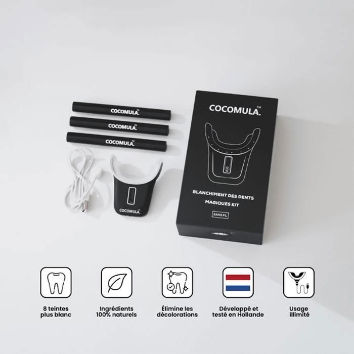 Appareil de Blanchiment des Dents | 3 Mois | Blue Light Technology ® | COCOMULA