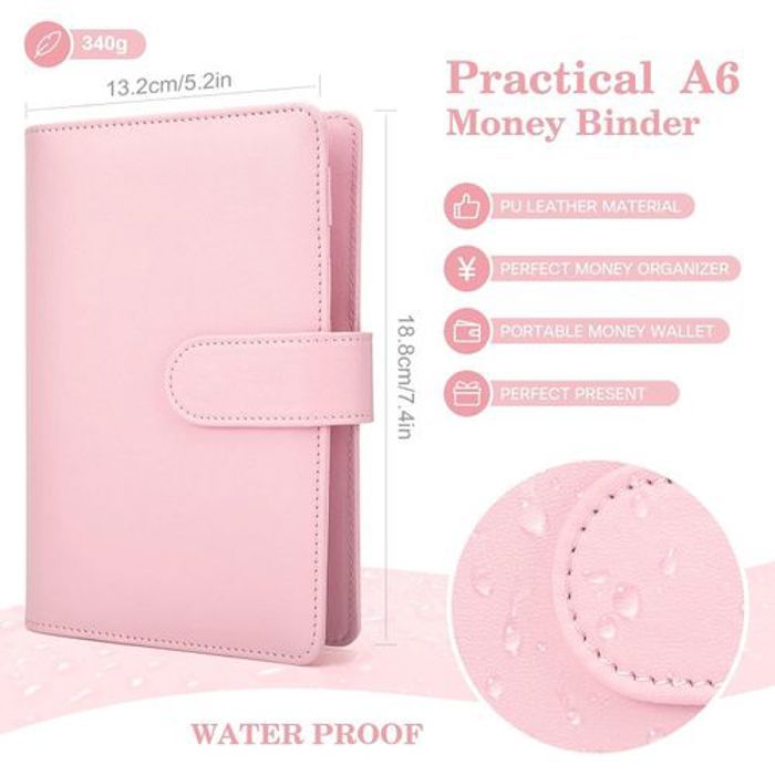 1pc PORTEFEUILLE A6 Avec Enveloppes De Caisse, Organisateur De Budge