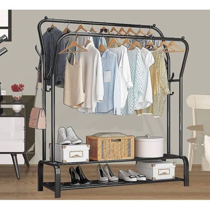 Portant Penderie à Vêtements En Métal