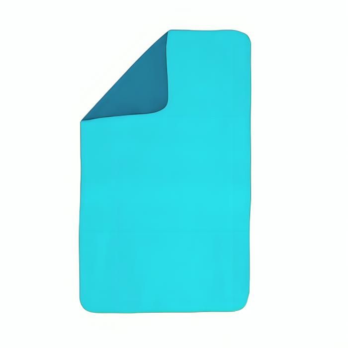 Serviette de plage - Decathlon - Microfibre - 110 x 175 cm - Bleu/Vert - Ultra compacte et légère