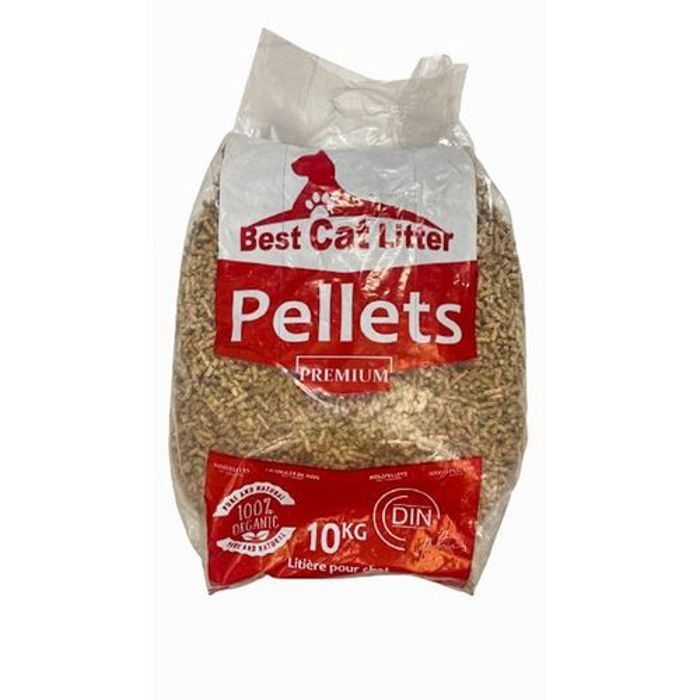 Best Cat Litter Litière en granulés de bois 10kgs, Ecologique