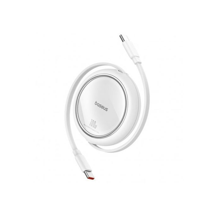 Baseus Câble 100W de données de charge rapide rétractable Type-C à Type-C