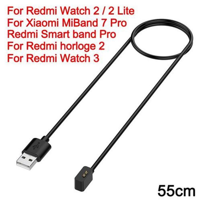 Câble de Chargement USB pour Xiaomi Redmi Watch 2/ 2 Lite / Xiaomi Mi Watch Lite