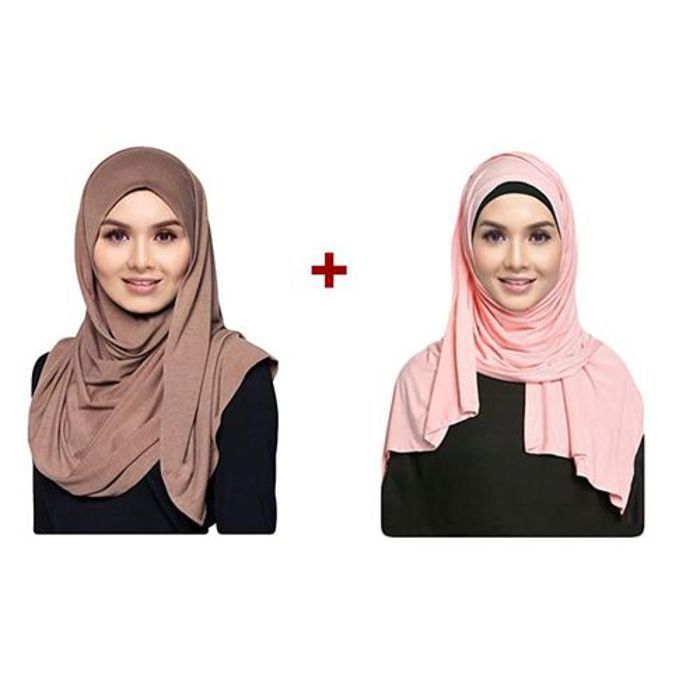 Pack de 2 Châle Lycra Hijab