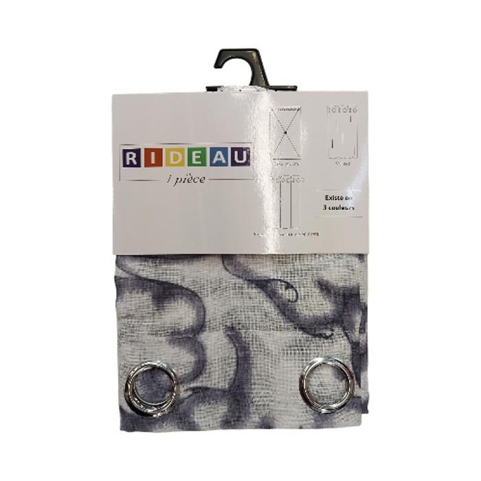 Rideau AV 8 Imprimé  140*240 - Gris