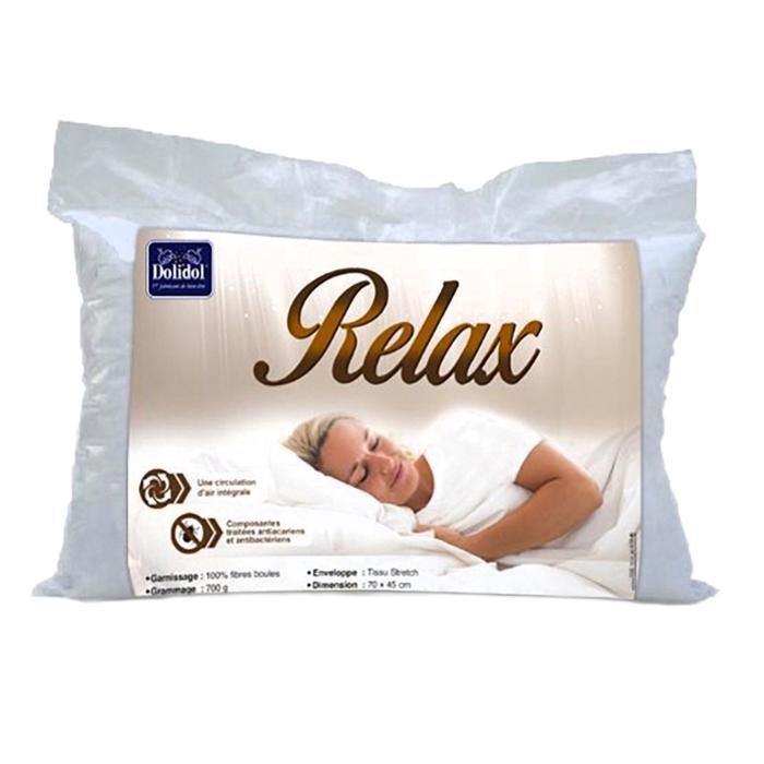 Dolidol - Oreiller Relax 70X45 - 700g - Blanc