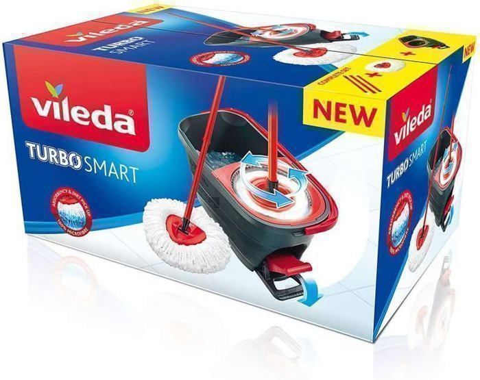 VILEDA  - Balai serpillère -  Turbo - Smart avec pédale