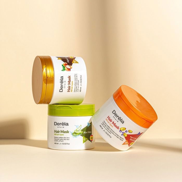 Masque Capillaire - DERELA - Derela Espagne - 400ml - Tous types de cheveux - Douceur améliorée