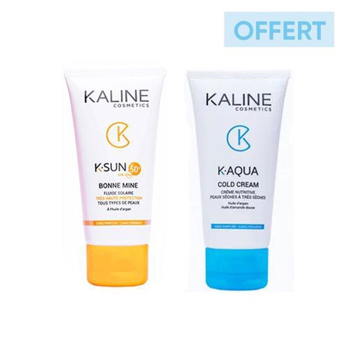 Pack [ K-SUN BONNE MINE SPF50+ 50ml ] + [ K-AQUA COLD CRÈME 50ml ]