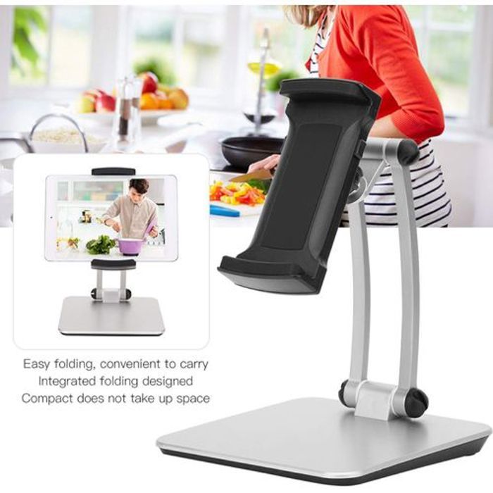 Support Réglable pour Ipad Tablette en Aluminium, Rehausseur haute qualité Rotatif 360