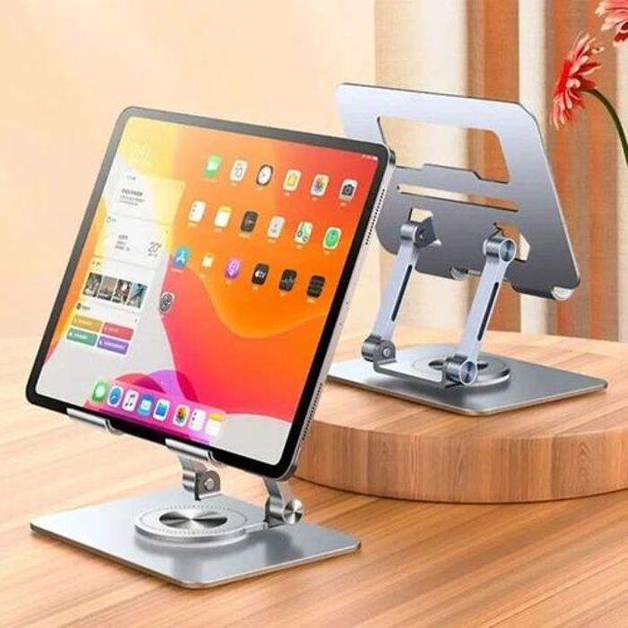 Support Réglable pour Ipad Tablette en Aluminium, Rehausseur haute qualité Rotatif 360