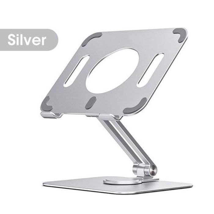 Support Réglable pour Ipad Tablette en Aluminium, Rehausseur haute qualité Rotatif 360