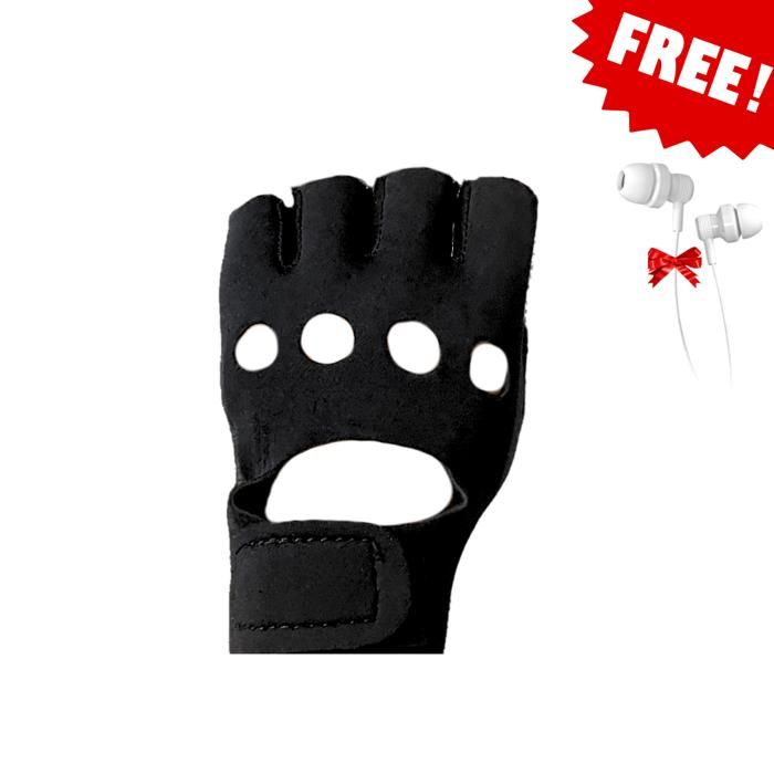 Gants de fitness - Noir Avec écouteurs Gratuit