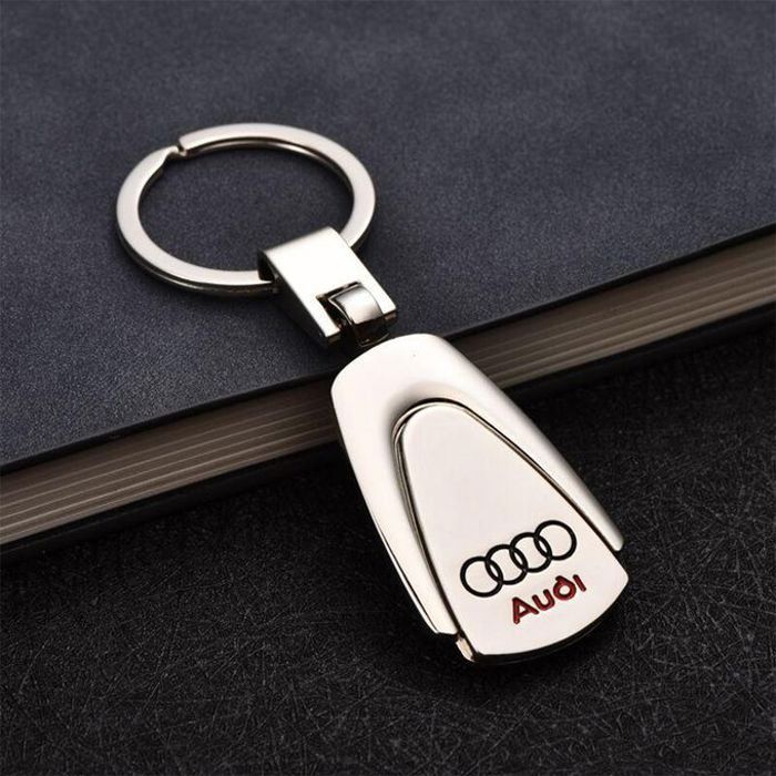 Porte-clés de voiture porte-clés avec logo Audi