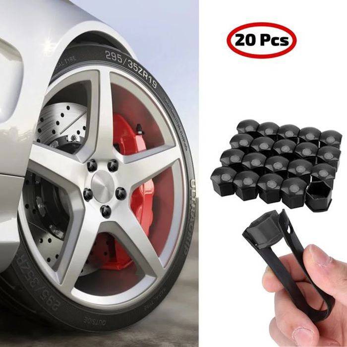 Capuchon protection bouchon de vis Écrou Boulon 17mm de roue de voiture