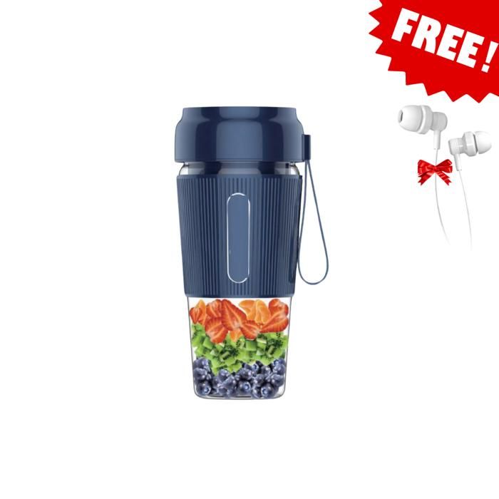 Mixeur Portable Mini Blender Sans Fil - couleur aleatoire + Ecouteurs Gratuits