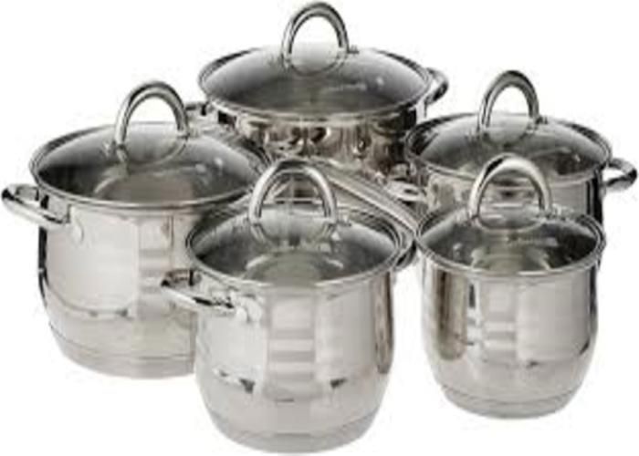 COOKWARE STEEL  10 PCS
