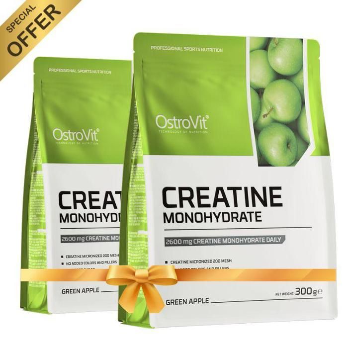 2 X Creatine Monohydrate 100 Servings Micronized 300 g Pomme
